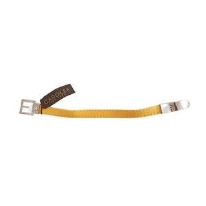 Carolee New York Yellow Leather Cuff Belt Bracelet